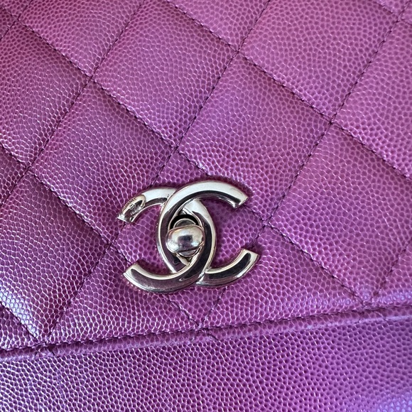 Chanel dark pink medium business affinity flap bag - Picture 5 of 15